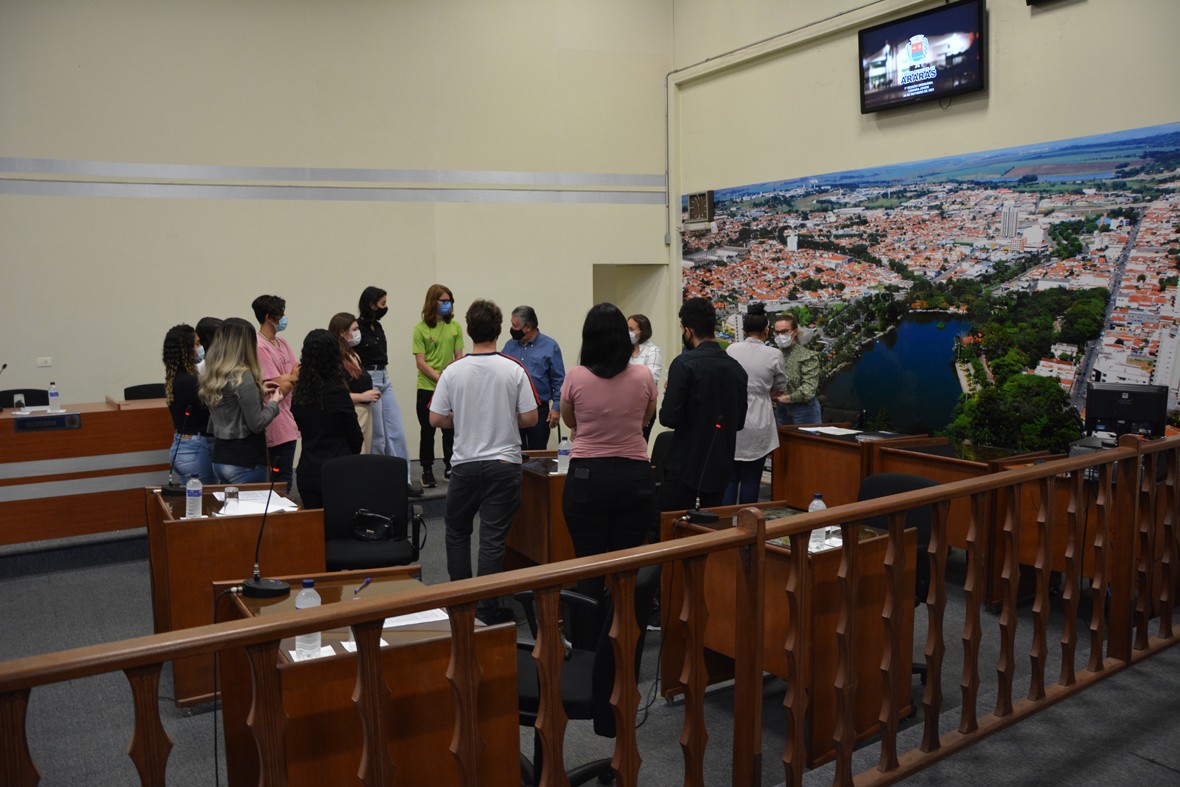 Visualize fotos 1ª Sessão Ordinária da Câmara Jovem de Araras