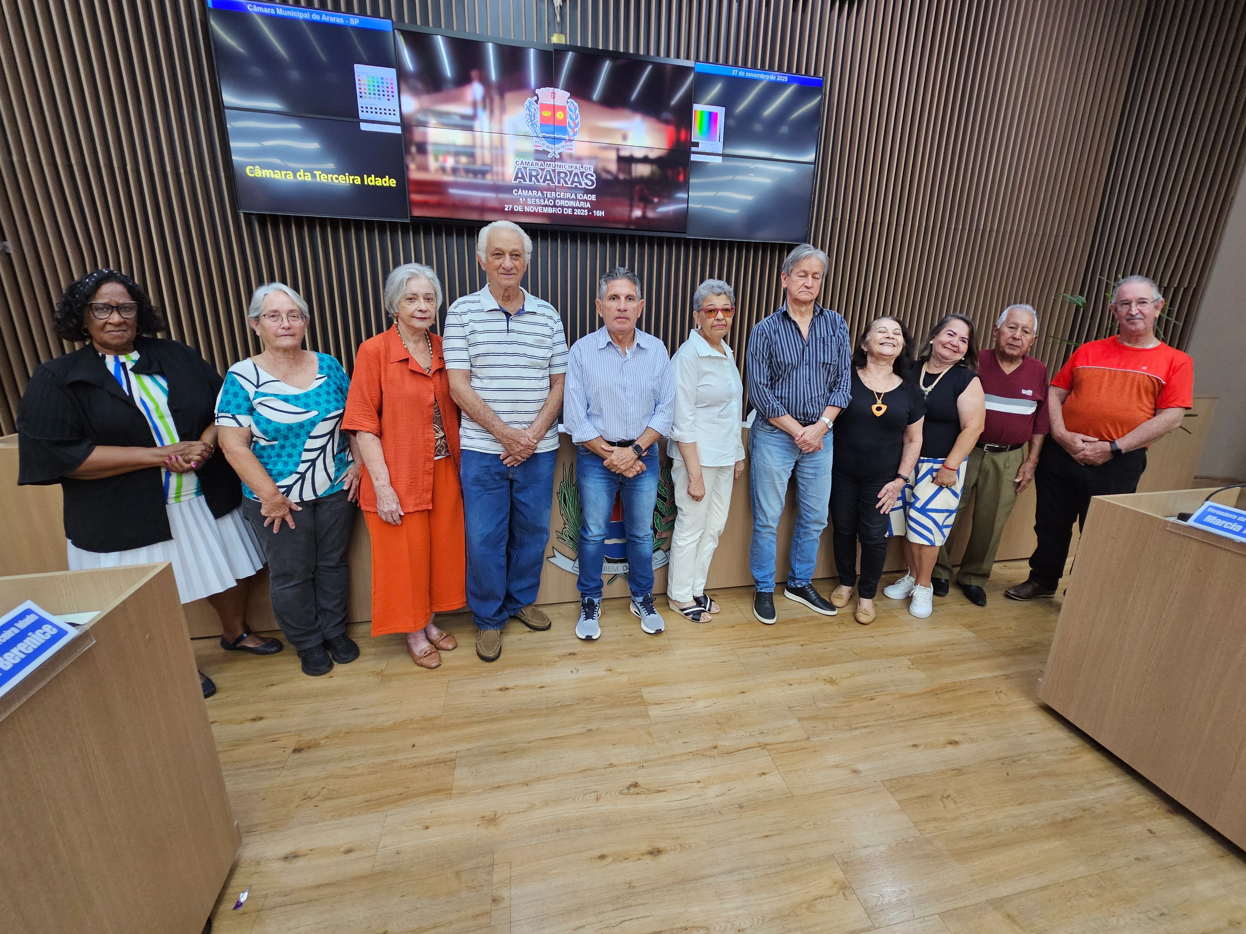 Visualize fotos 27/11/2025 1ª Sessão Ordinária da Câmara da Terceira Idade