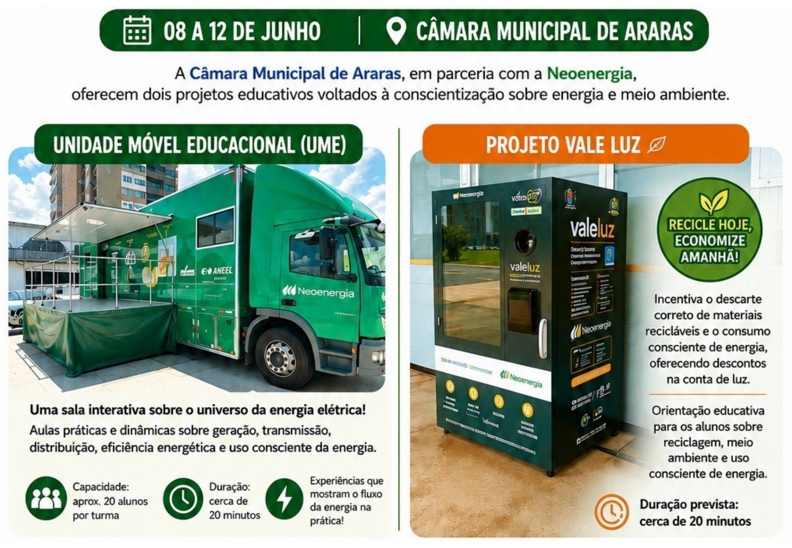 Escola Legislativa promove ‘Semana de Conscientização Ambiental’ com atividades na Câmara 